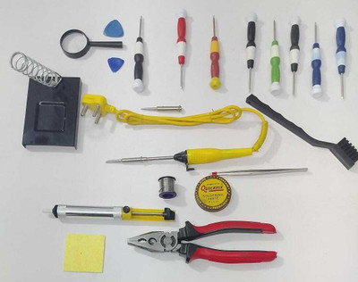 vtronix SOL 25 W KIT PACKOF11 (WITH RED PLIER 8600 KIT) 25 W Simple(Round Tip)