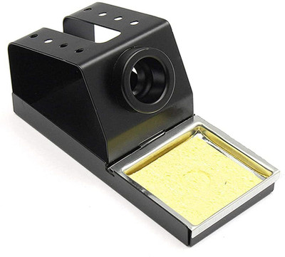 sr enterprises Metal Material Soldering Iron Stand with Sponge for All 0 W Simple(Round Tip)