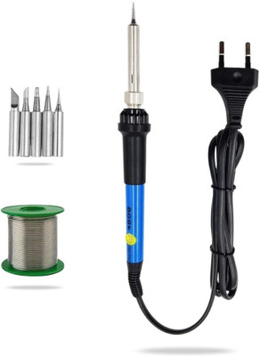 FADMAN FDSLGINRA-4M 2in1 Mobile Soldering Iron Machine Combo Kit Set with Solder Wire 60 W Temperature Controlled(Round Tip)