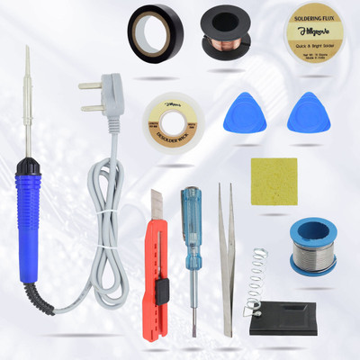 Hillgrove HGVE9M2 Basic 12in1 Soldering Iron Kit Pencil Type Corded 25W Hobby Kit 25 W Simple(Flat Tip)