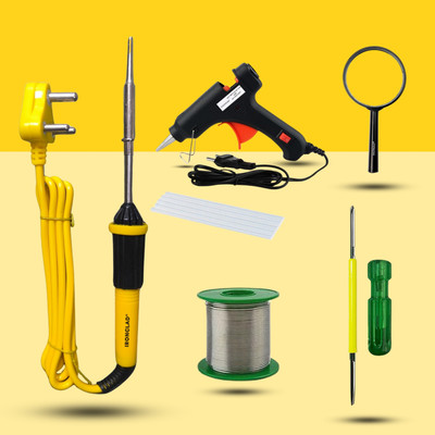 Ironclad Combo Kit 6-in-1 Mobile Soldering Iron Master Kit 25 W Simple(Flat Tip)