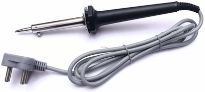 GoodsBazaar Heavy-Duty 60 Watts Soldering Iron With PVC WIRE And Copper Tip 60 Watt 36 W Simple(Flat Tip)