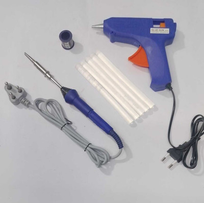 VMTRONIX 50 WATT SOLDERING IRON WITH BLUE GLUE GUN 50 W Simple(Round Tip)