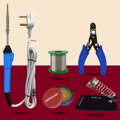 Ironclad Pro 5-in-1 Mobile Soldering Master Kit 25 W Simple(Flat Tip)