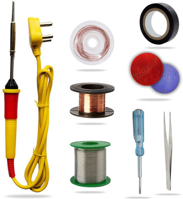 FADMAN FDSLGIRN8INMW Heavy Duty 8in1 Soldering Iron for Repairing and DIY Work 25 W Simple(Flat Tip)
