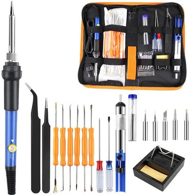 Wynhard Soldering Iron Kit Soldering Machine Set 60 Watt Mobile Soldering Iron Kit 60 W Temperature Controlled(Round Tip)