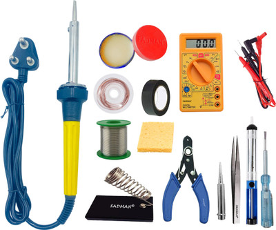 FADMAN 13in1 Soldering Iron Equipment Tool Machine Combo Kit 60 W Simple(Flat Tip)