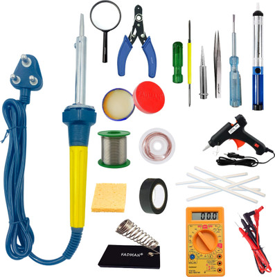 FADMAN Combo Pack of 17 Soldering Iron 60 W Simple(Flat Tip)