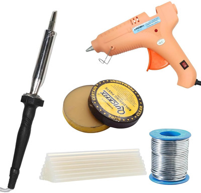 VMTRONIX 150WGLUEGUN AND 125W ROUND IRON 5 TRANSPARENT STICKS 150 W Simple(Conical Tip)