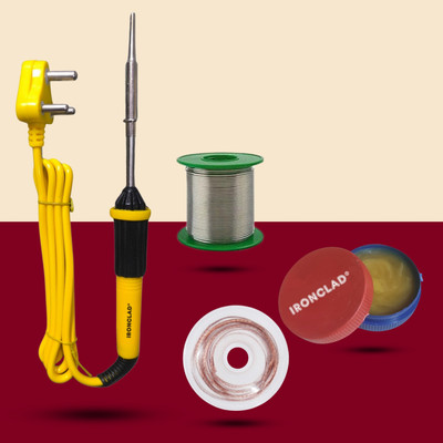 Ironclad Pro 4-in-1 Mobile Soldering Master Kit 25 W Simple(Flat Tip)
