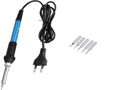 Atrocitus ATC42060W Professional Soldering Iron Temperature Controlled with 5 Bits 60 W Temperature Controlled(Pointed Tip)