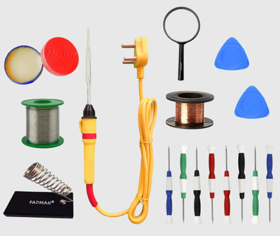 FADMAN SOLDERING KIT WITH MOBILE OPENER TY-4 PACK OF 8 25 W Simple(Flat Tip)