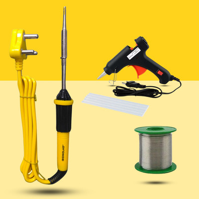 Ironclad Combo Kit 4-in-1 Mobile Soldering Iron Master Kit 25 W Simple(Flat Tip)