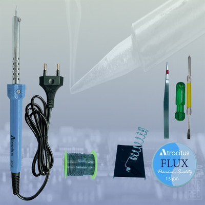 Atrocitus ATR085 Soldering Iron 60 watt Precision & Efficient Performance for Electronics 60 W Simple(Pointed Tip)