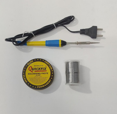 vtronix SOL15W WITH 250 GM SOLDER WIRE AND PASTE 15 W Simple(Round Tip)