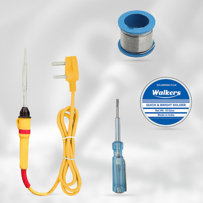 Walkers WKCB32M1 4in1 25W Soldering Iron Machine Combo Kit Equipment Tool Machine 25 W Simple(Flat Tip)
