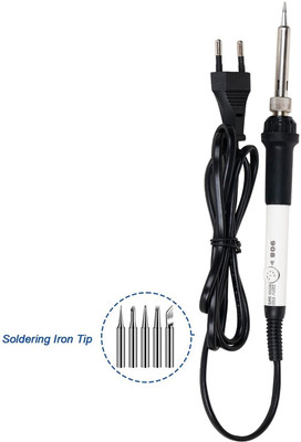 GoodsBazaar With 5pcs Solder Tip Bit Set Soldering Iron 60W 908 Variable Temperature Control 60 W Temperature Controlled(Pointed Tip)