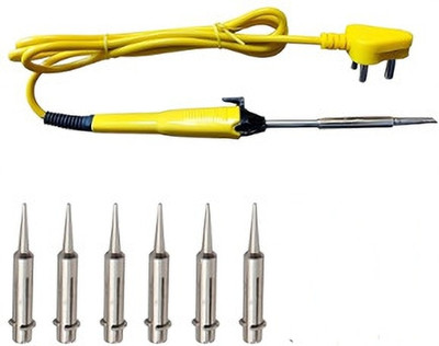 VMTRONIX SOL IRON WITH 6 REPLACEMENT TIPS 25 W Simple(Round Tip)