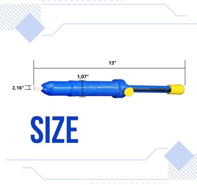 AS TOOL CENTER Desoldering Pump Vacuum Suction Sucker Solder Pen 0 W Simple(Round Tip)