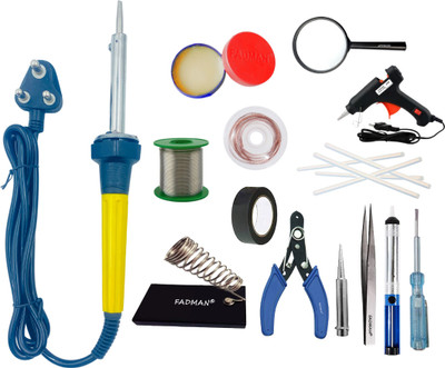 FADMAN 14in1 Soldering Iron Equipment Tool Machine Combo Kit 60 W Simple(Flat Tip)