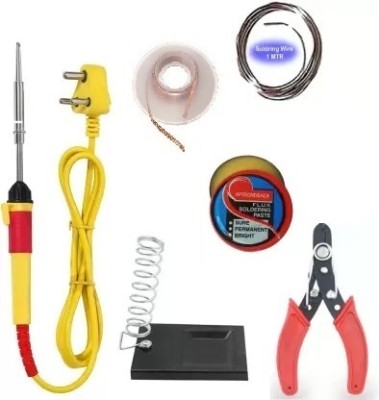 EasyElectric Soldering Iron 6 in 1 & Electronic Repairing kit, Power Tools 25 W Simple(Round Tip)