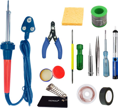 FADMAN Pack of 13 Type 13 Basic Soldering Iron Kit 60 W Simple(Flat Tip)