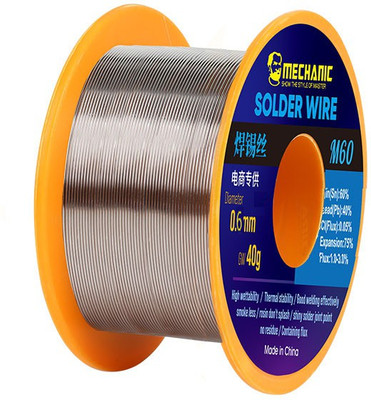 AKT MECHNAIC M60 (40G) 0.6MM SOLDER WIRE Welding Tin Wires With Rosin-Type 1 W Simple(Conical Tip)