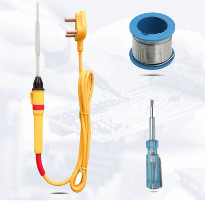 Walkers WKCB55M1 3in1 Basic 25W Soldering Iron Kit with Soldering Wire 25 W Simple 25 W Simple(Flat Tip)