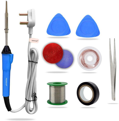 FADMAN FDSLGIRN7IN1 Beginners 25W Complete Combo Kit Economy Soldering Iron Kit 25 W Simple(Flat Tip)