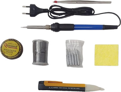 vtronix TEMP CONTROLLED IRON PACKOF7 WIH VOLTAGE TESTER 60 W Simple(Round Tip)
