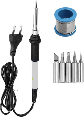 Atrocitus ATC42360W Professional Soldering Iron Temperature Controlled with 5 Bits 60 W Temperature Controlled(Pointed Tip)