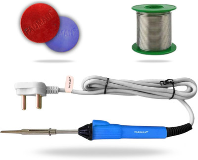 FADMAN Electronic 3in1 Mobile Soldering Iron Equipment Combo Kit with Paste and Wire 25 W Simple(Flat Tip)