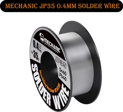 AKT Mechanic JP35 0.4MM Solder Wire for Mobile Repair, High Purity Soldering Wire 0 W Simple(Round Tip)
