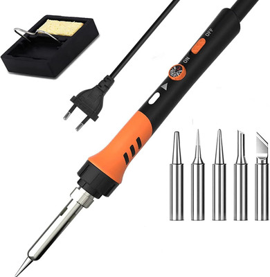 Verilux Soldering Iron Kit 60W Adjustable Temperature 200-450C 60 W Temperature Controlled(Pointed Tip)