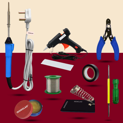 Ironclad Pro 9-in-1 Mobile Soldering Master Kit 25 W Simple(Flat Tip)