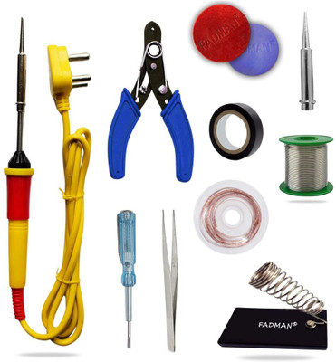 FADMAN 10in1 Biggers 25W Soldering Iron Kit Set 25 W Simple(Flat Tip)