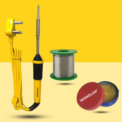 Ironclad Combo Kit 3-in-1 Mobile Soldering Iron Master Kit 25 W Simple(Flat Tip)
