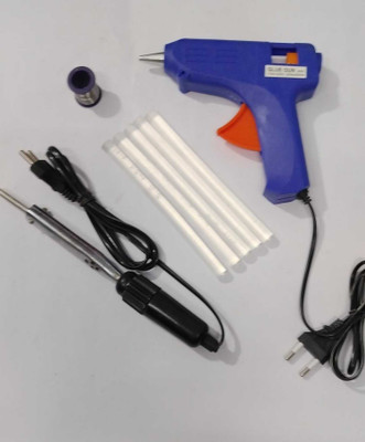 VMTRONIX 35 WATT BAKELITE IRON WITH BLUE GLUE GUN 35 W Simple(Round Tip)