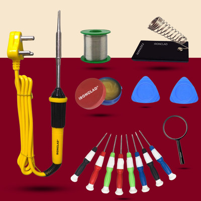 Ironclad Pro 7-in-1 Mobile Soldering Master Kit 25 W Simple(Flat Tip)