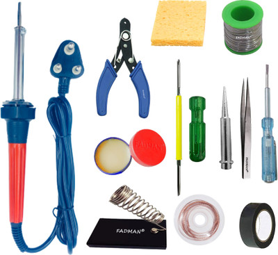 FADMAN Pack of 12 Type 12 Basic Soldering Iron Kit 60 W Simple(Flat Tip)