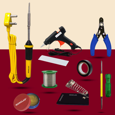 Ironclad Pro 9-in-1 Mobile Soldering Master Kit 25 W Simple(Flat Tip)