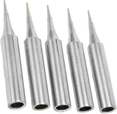 WOWSOME 5PCS Soldering Iron Tips Set 900M-T-I Compatible Replacement Bits for 900 Series 0 W Simple(Pointed Tip)