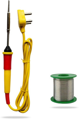 FADMAN Electronic 2in1 Mobile Soldering Iron Equipment Tool Combo Kit Set with Wire 25 W Simple(Flat Tip)