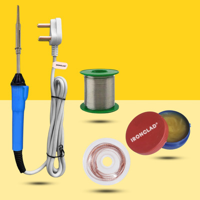 Ironclad Combo Kit 4-in-1 Mobile Soldering Iron Small Kit 25 W Simple(Flat Tip)