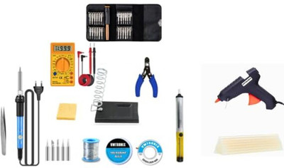 VMTRONIX Heavy Duty 60W Soldering Iron Kit | For Home, DIY, PCB Repair | 60 W Temperature Controlled(Pointed Tip)
