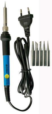 Inditrust Complete Kit of Soldering Iron, adjustable temp and 5XBits of different shapes 60 W Temperature Controlled(Pointed Tip)