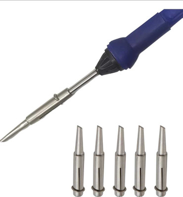 vtronix 50 WATT SOLDERING IRON WITH 5 SPARE BITS 50 W Simple(Round Tip)