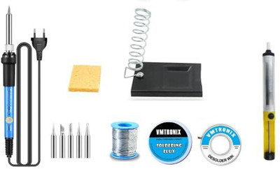VMTRONIX Heavy Duty 60W Soldering Iron Kit | For Home, DIY, PCB Repair | 60 W Temperature Controlled(Pointed Tip)