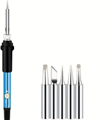 A&S TOOLSHOP 1 Set Electric Soldering Iron Kit, Degree Adjustable, Mini 60 W Simple(Pointed Tip)