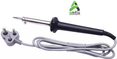 AMTIX SOLDERING IRON WITH SOLDER WIRE 60 W Temperature Controlled(Round Tip)